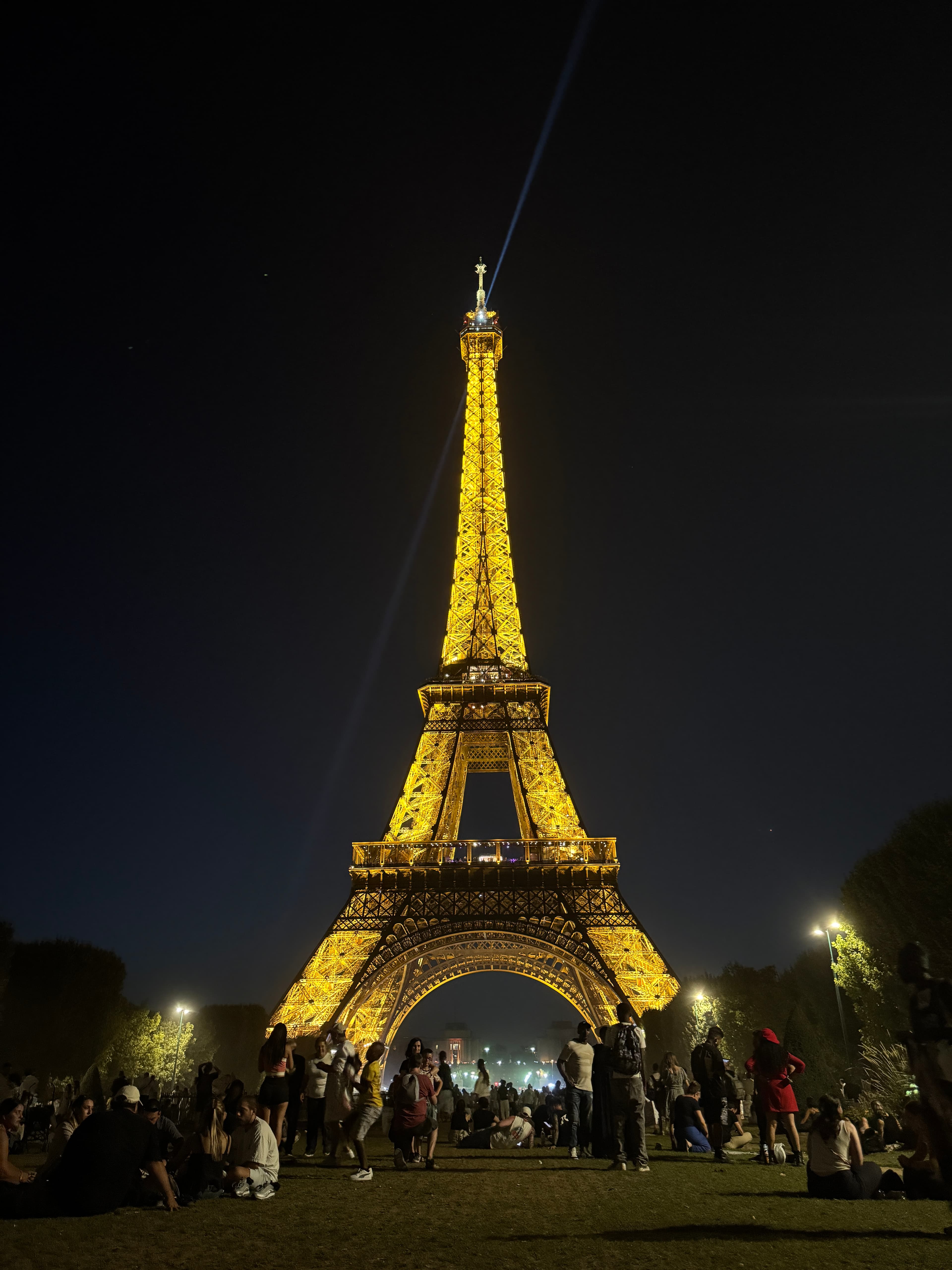 Tram in Prague, with sunshine